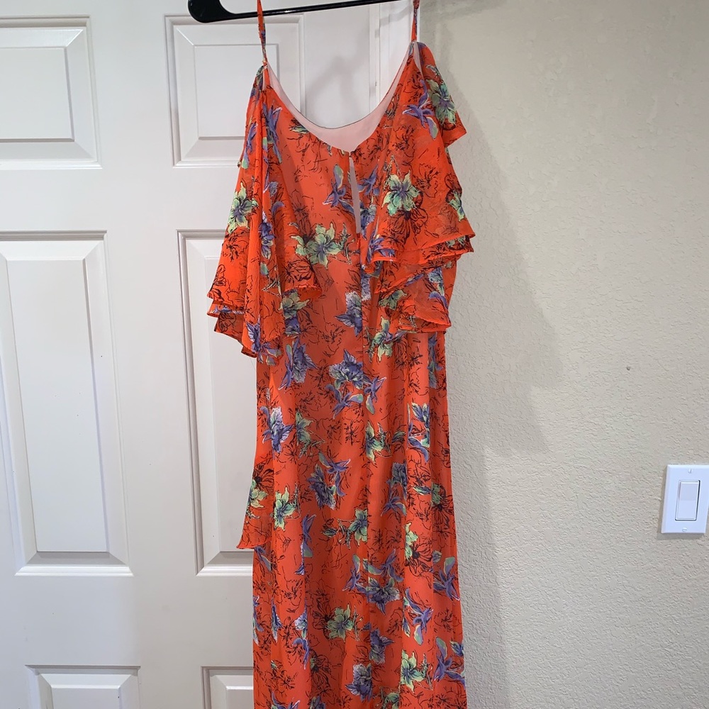Orange summer maxi